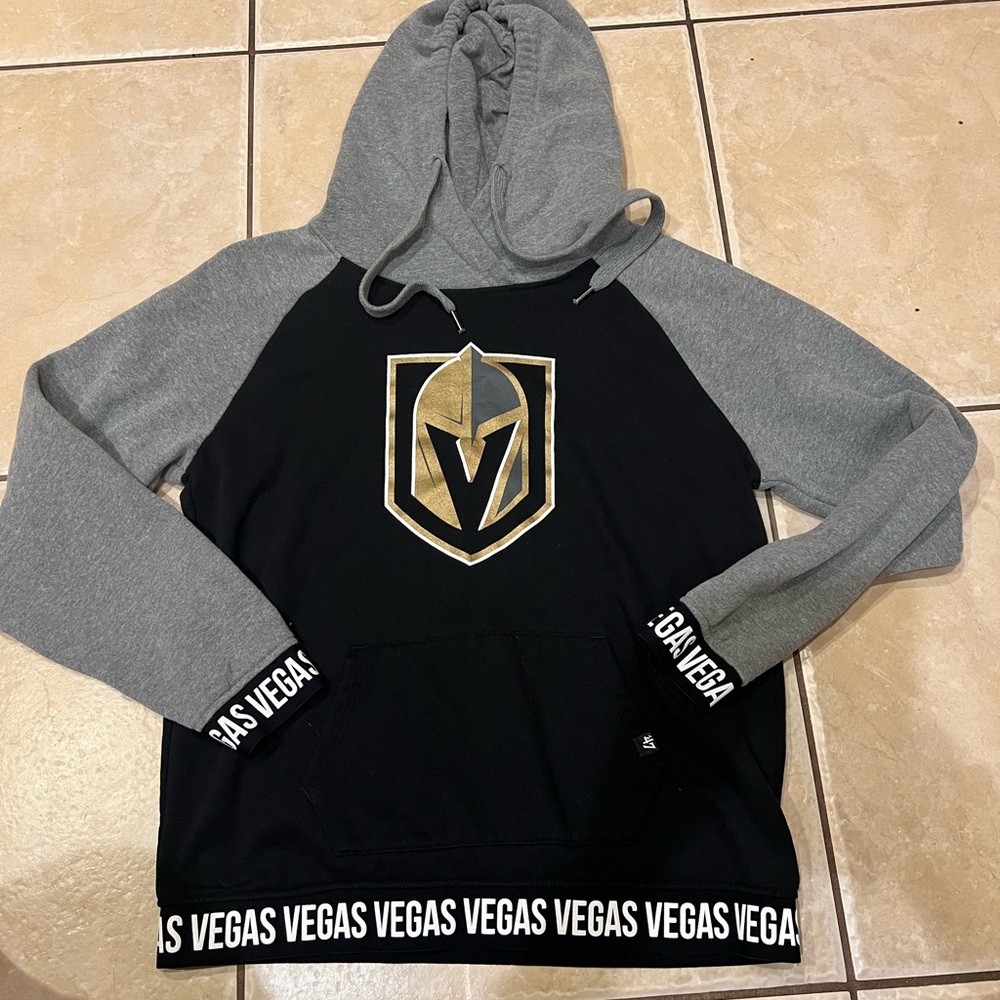 47 Brand Woman’s Black and Gray Vegas Golden Knights Hoodie